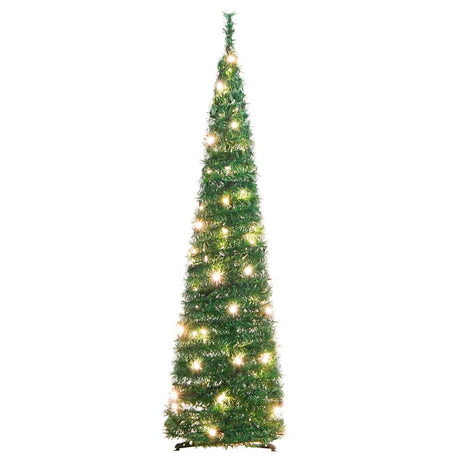 Vidaxl kunstkerstboom pop-up 50 led's 120 cm groen