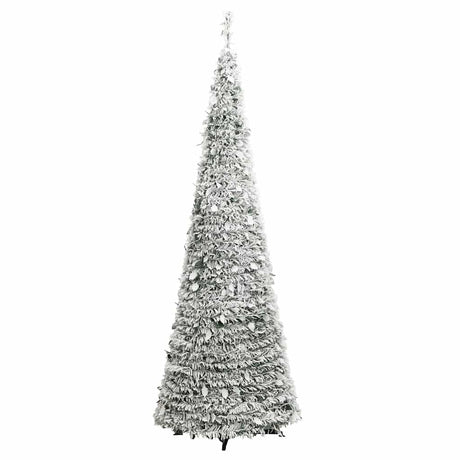 Vidaxl kunstkerstboom pop-up met sneeuw 100 led's 150 cm
