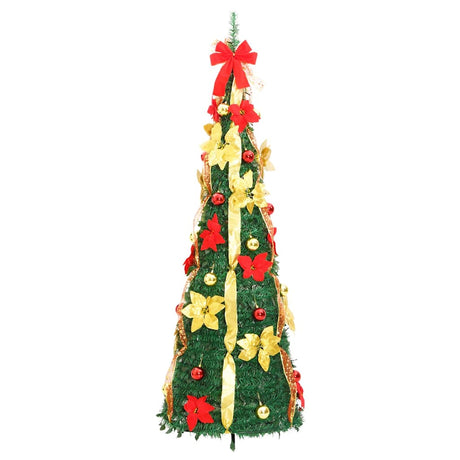 Vidaxl kunstkerstboom pop-up 100 led's 150 cm groen
