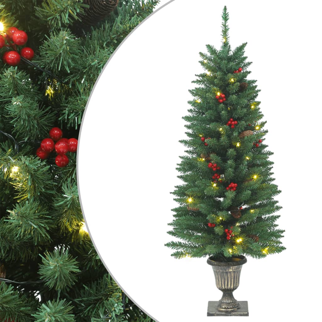 Vidaxl árboles de Navidad artificiales 2 ST 100 LED 120 cm verde