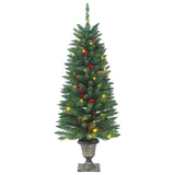 Vidaxl árboles de Navidad artificiales 2 ST 100 LED 120 cm verde