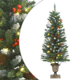VidaXL Kunstkerstbomen 2 st 100 LED's 120 cm groen