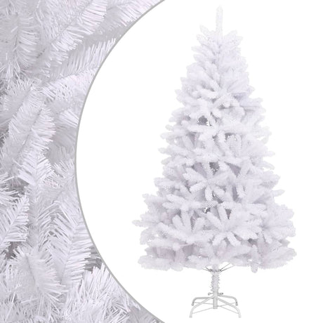 Vidaxl kunstkerstboom met scharnieren en standaard 180 cm wit