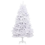 VidaXL Kunstkerstboom met scharnieren met standaard 210 cm wit
