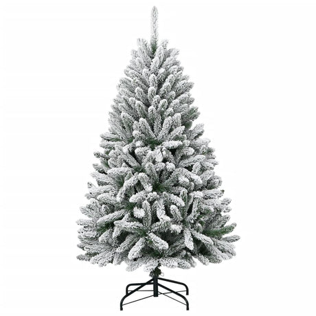Vidaxl kunstkerstboom met scharnieren en sneeuw 120 cm