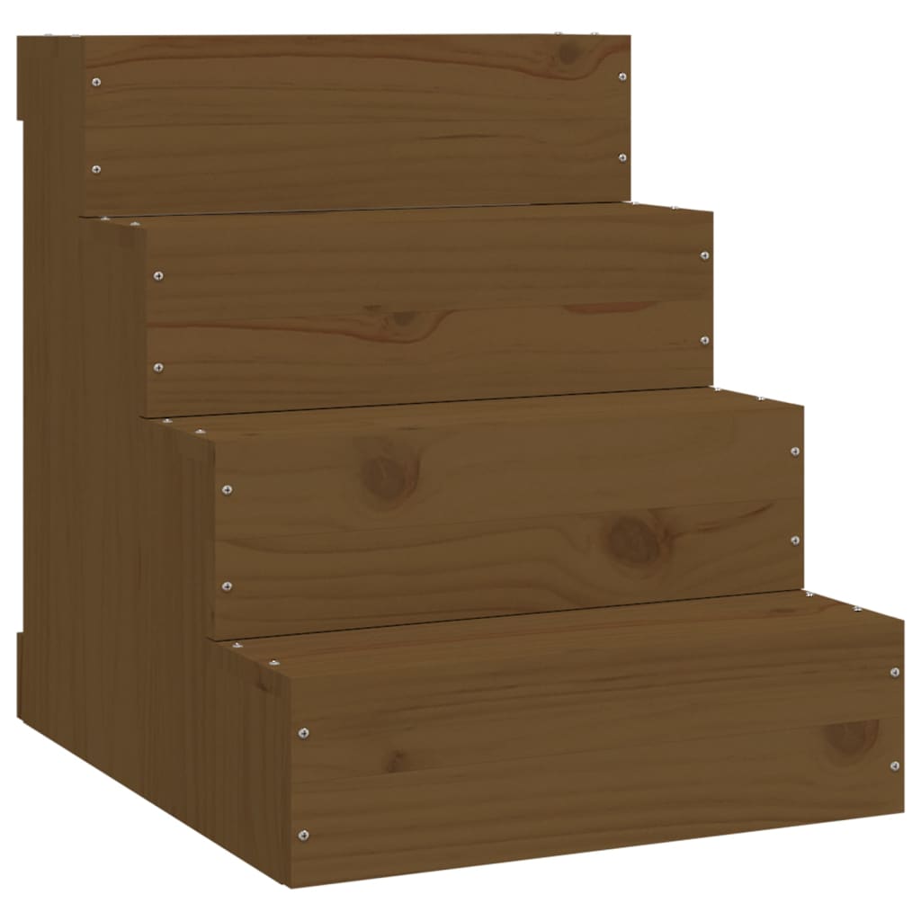 Vidaxl Pet staircase 40x49x47 cm Solid pine honey brown