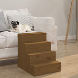 Vidaxl Pet staircase 40x49x47 cm Solid pine honey brown