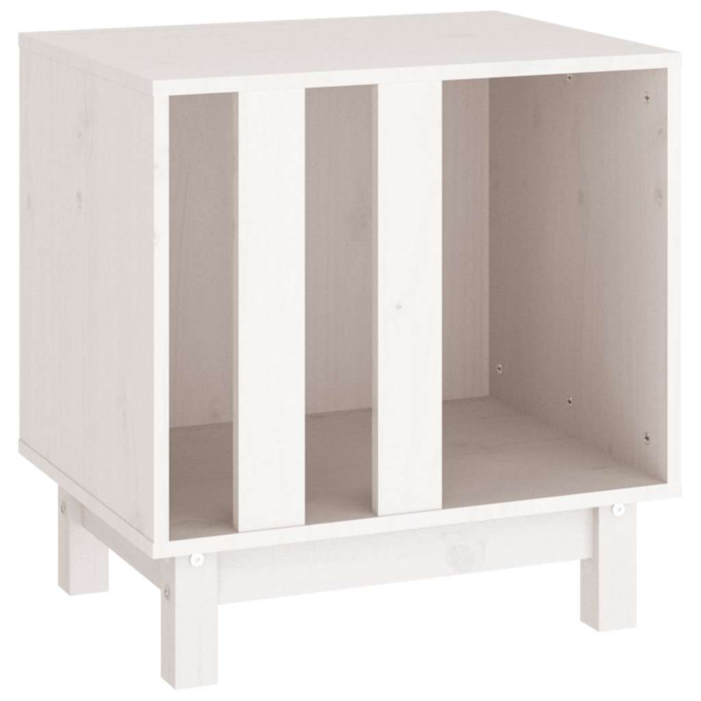Vidaxl hondenhok 50x40x52 cm massief grenenhout wit