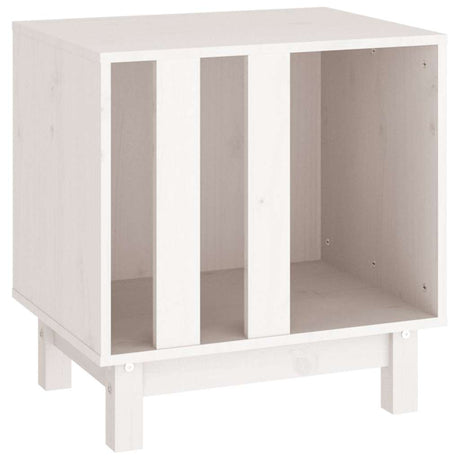 Vidaxl hondenhok 50x40x52 cm massief grenenhout wit