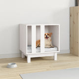 Vidaxl hund loft 50x40x52 cm solid tallvit