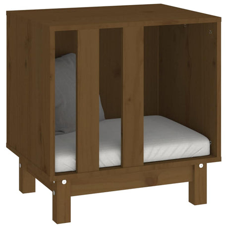 Vidaxl hondenhok 50x40x52 cm massief grenenhout honingbruin