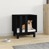 Vidaxl Dog Loft 50x40x52 cm Festkiefer schwarz