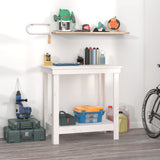 Vidaxl Workbench 80x50x80 cm Pine solide blanc