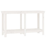 Vidaxl werkbank 140x50x80 cm massief grenenhout wit