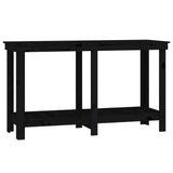 Vidaxl werkbank 140x50x80 cm massief grenenhout zwart