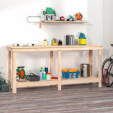 Vidaxl Workbench 180x50x80 cm solid fyrretræ