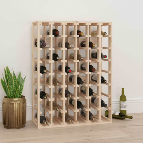 Vidaxl wijnrek 70x33x94 cm massief grenenhout bruin