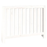 Construction de radiotorom vidaxl 108.5x19x84 cm Pine solide blanc