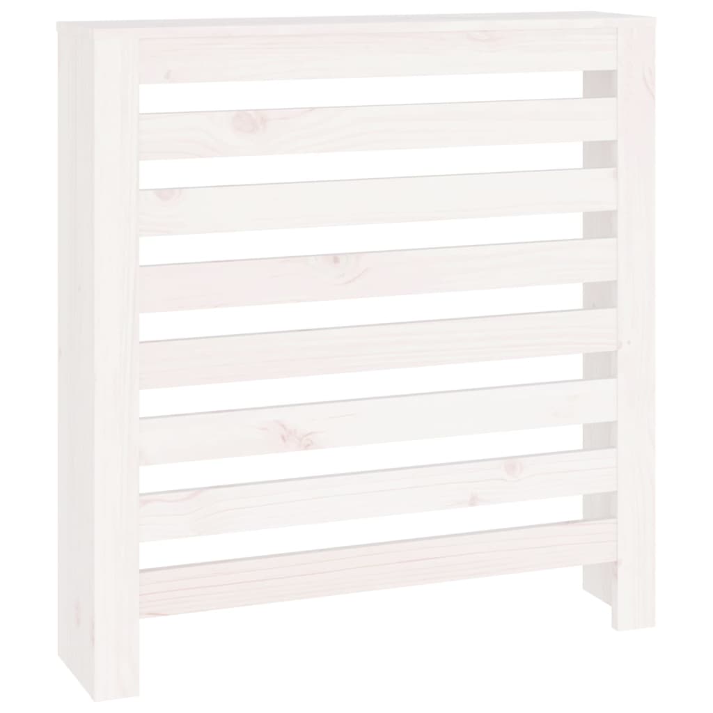 Vidaxl Radiatorom Construction 79.5x19x84 cm Pine bianco bianco bianco