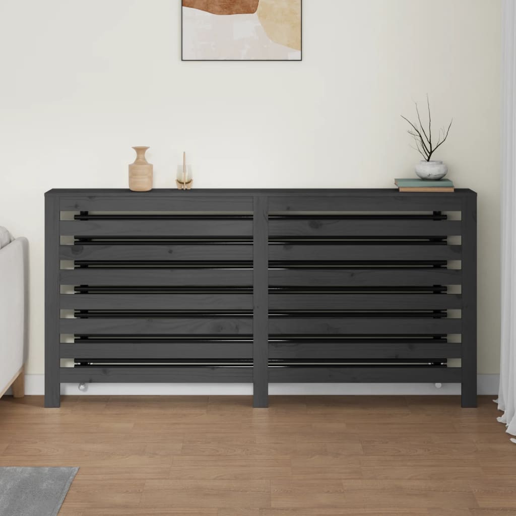 Vidaxl Radiatorom konstruksjon 169x19x84 cm Solid furugrå