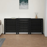 Construction de radiatorom vidaxl 210x21x85 cm Pine solide noire