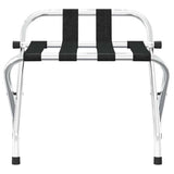 Vidaxl bagagerek met rugleuning zilver 56x39x52cm