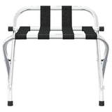 Vidaxl bagagerek met rugleuning zilver 56x39x52cm