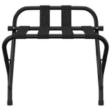 Vidaxl bagagerek met rugleuning 56x39x52 cm zwart