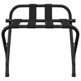 Vidaxl bagagerek met rugleuning 56x39x52 cm zwart