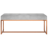 Vidaxl bankje 110x36x45 cm fluweel grijs