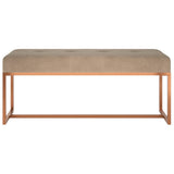 Vidaxl bankje 110x36x45 cm fluweel beige