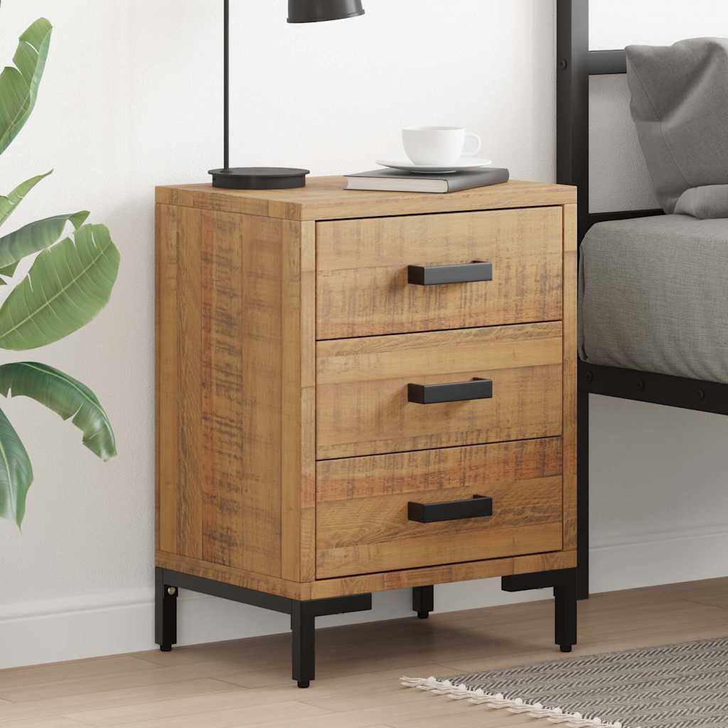 Vidaxl nachtkastjes 2 st 40x30x55 cm massief grenenhout