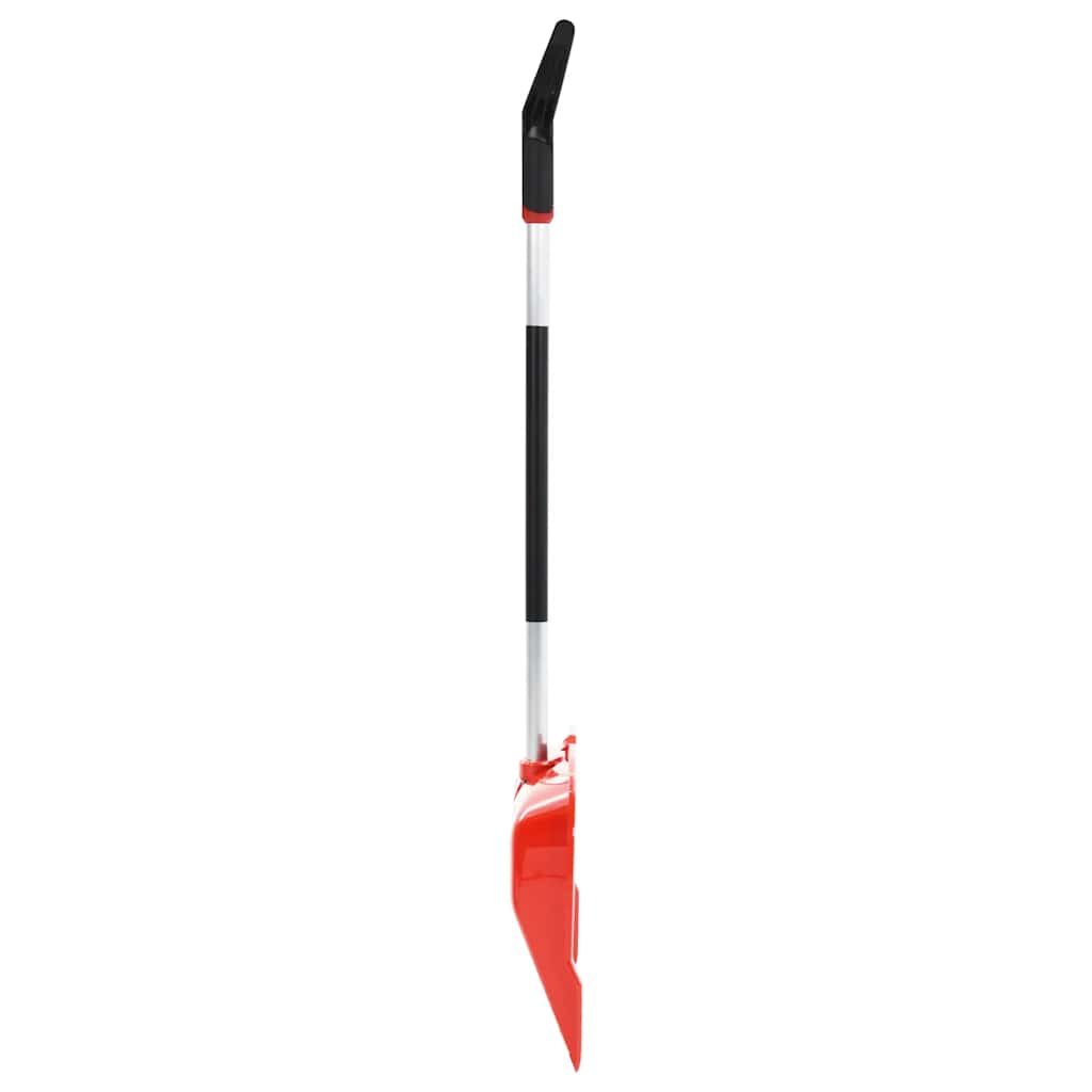 Vidaxl sneeuwschep 136 cm aluminium rood