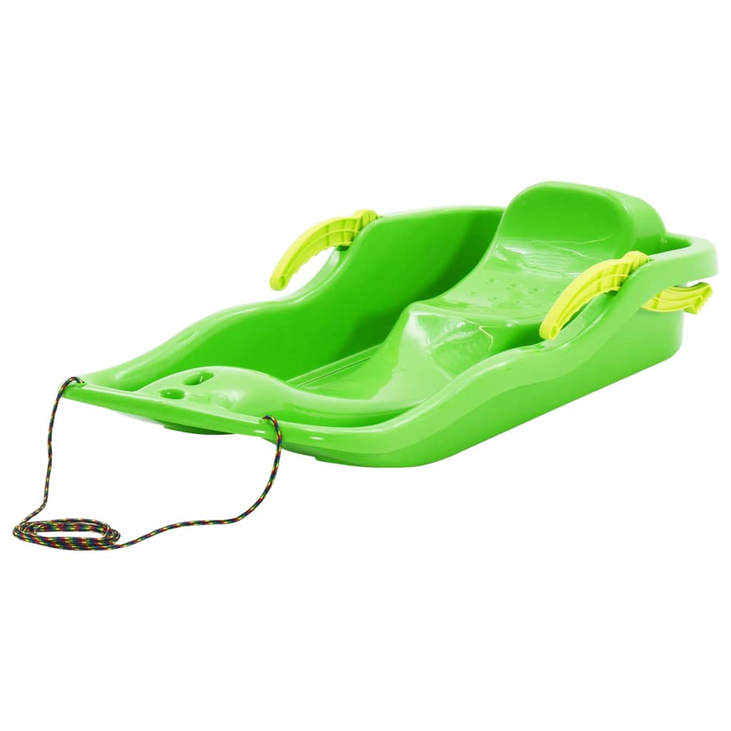 Vidaxl Slee with brakes 87x40x18 cm Polypropene green