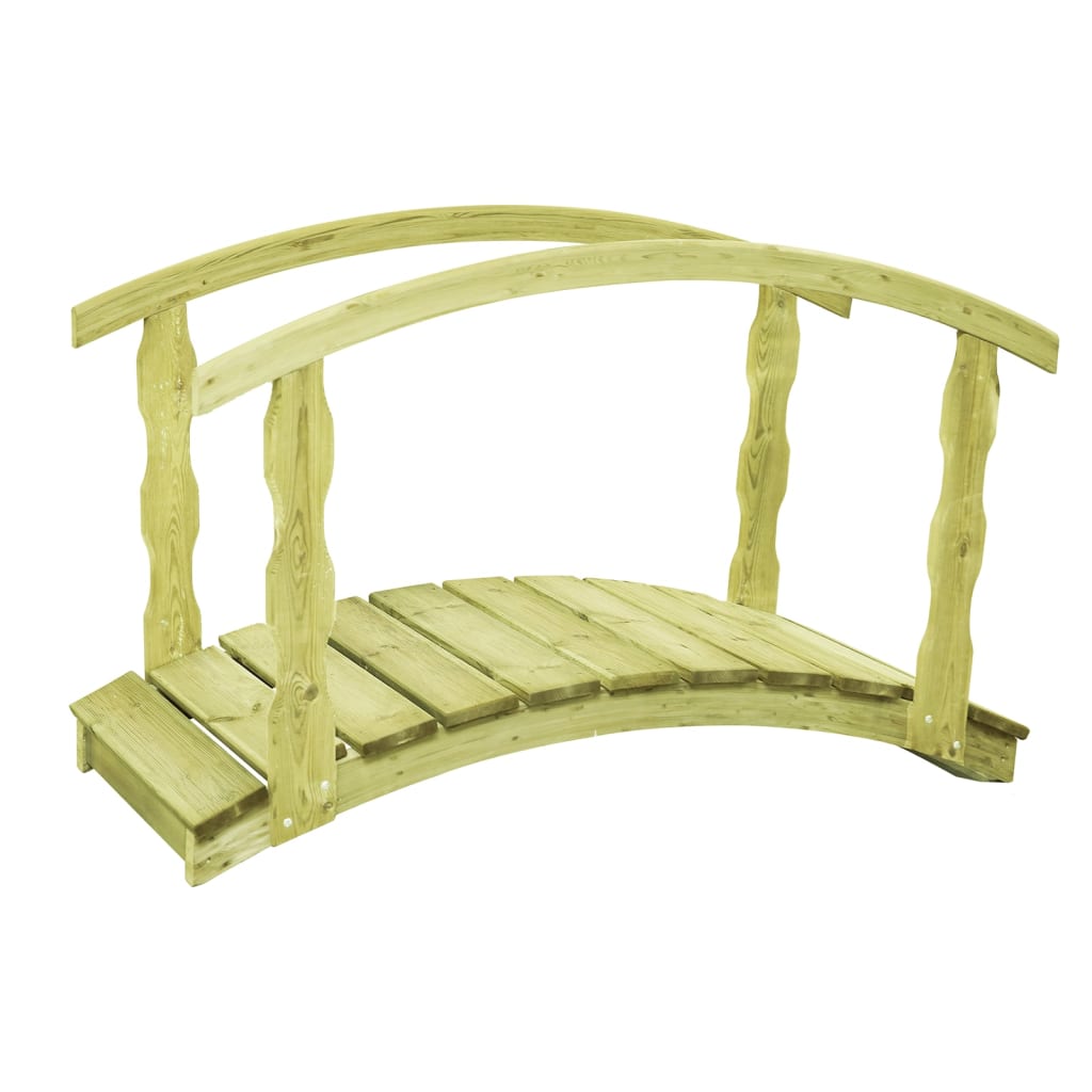 Vidaxl B-lager Tuinbrug 170x74x105 cm impregnert solid furu