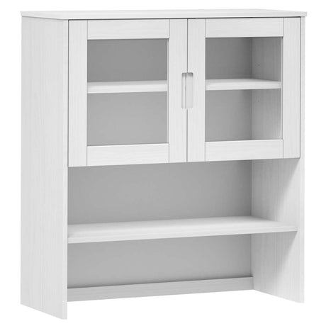 Vidaxl opzetkast molde 90x35x100 cm massief grenenhout wit