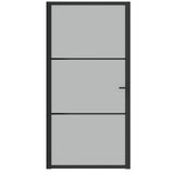 Vidaxl inner door 102.5x201.5 cm Matt glass and aluminum black