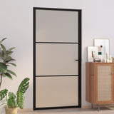 Vidaxl inner door 102.5x201.5 cm Matt glass and aluminum black