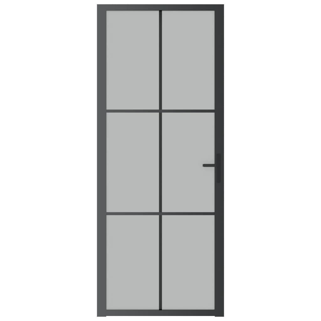 Vidaxl inner door 83x201.5 cm Matt glass and aluminum black