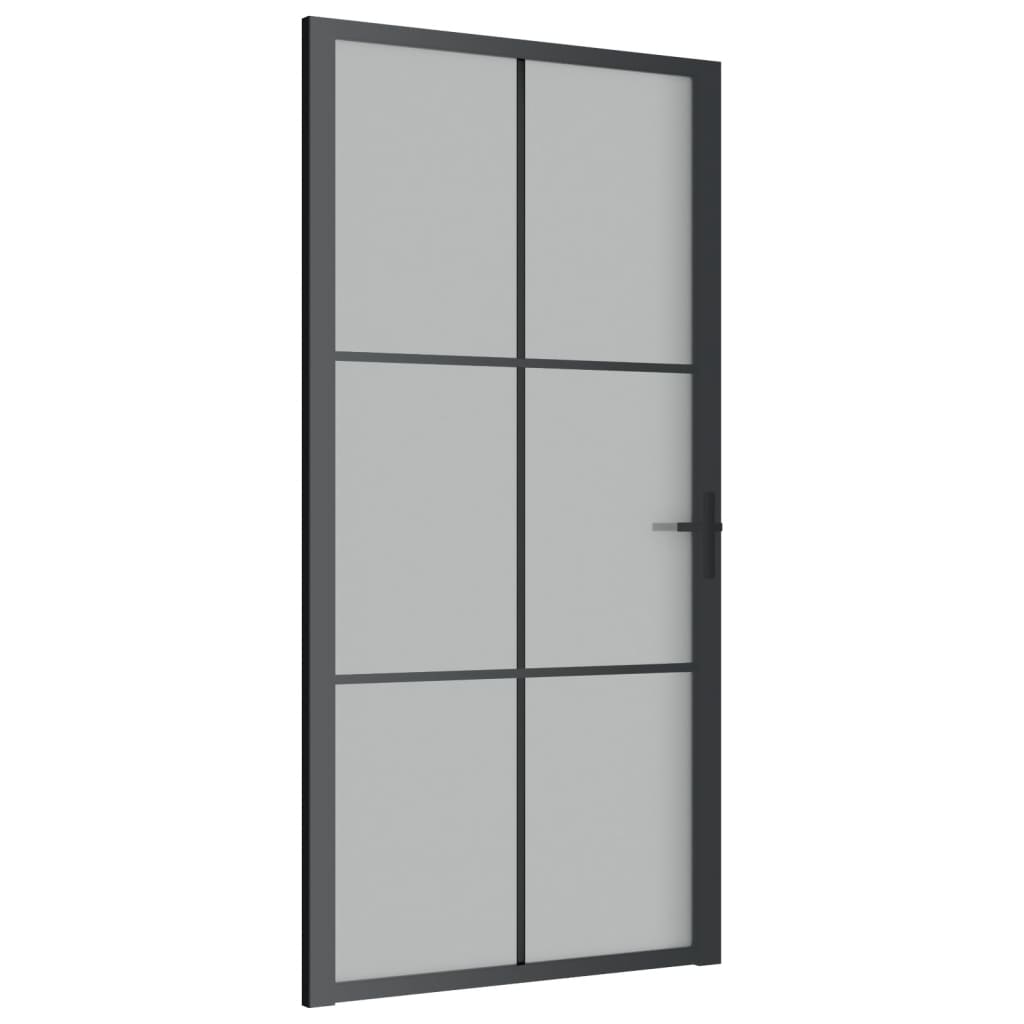 Vidaxl inner door 102.5x201.5 cm Matt glass and aluminum black