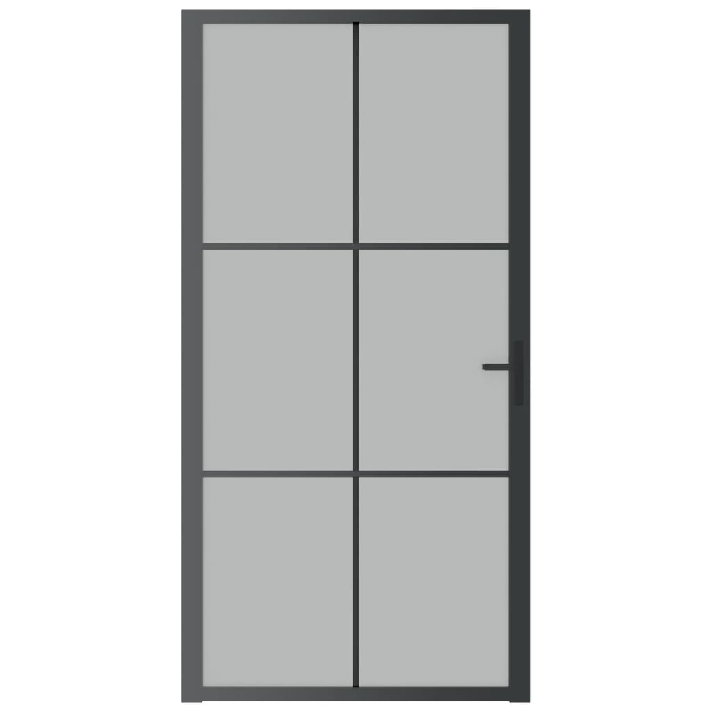 Vidaxl inner door 102.5x201.5 cm Matt glass and aluminum black