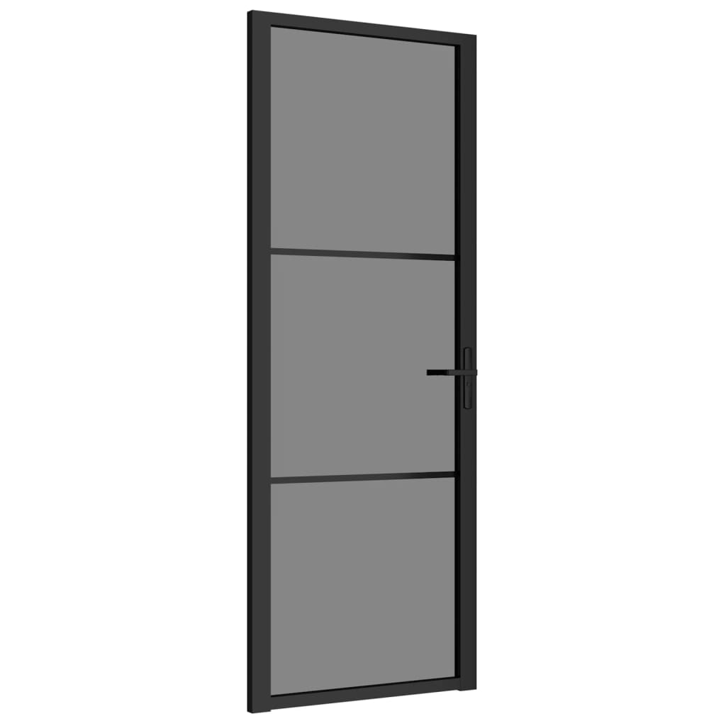 Vidaxl inner door 76x201.5 cm ESG glass and aluminum black