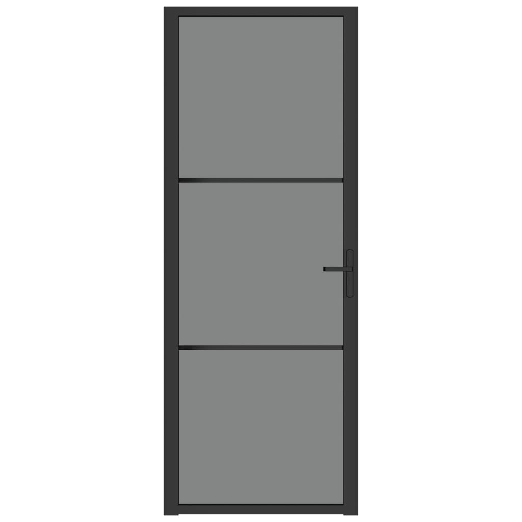 Vidaxl inner door 76x201.5 cm ESG glass and aluminum black