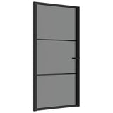 Vidaxl inner door 102.5x201.5 cm ESG glass and aluminum black