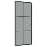 Vidaxl inner door 93x201.5 cm ESG glass and aluminum black