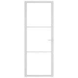 Vidaxl binnendeur 76x201,5 cm esg-glas en aluminium wit
