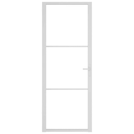 Vidaxl binnendeur 76x201,5 cm esg-glas en aluminium wit