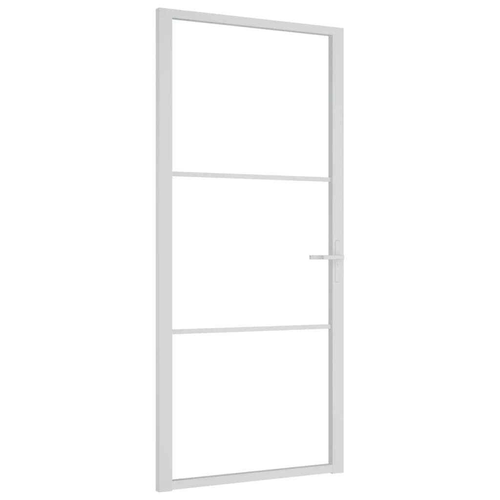 Vidaxl inner door 93x201.5 cm ESG glass and aluminum white