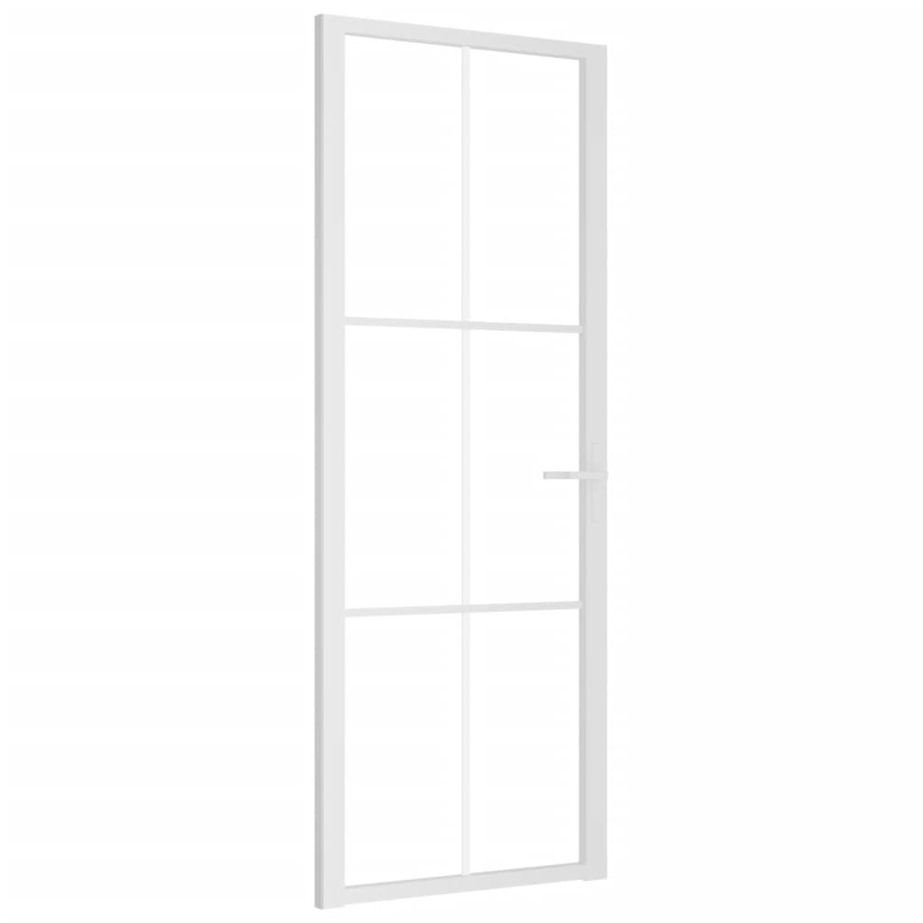 Vidaxl inner door 76x201.5 cm ESG glass and aluminum white