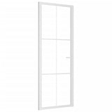 Vidaxl inner door 76x201.5 cm ESG glass and aluminum white